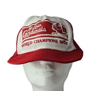 Vintage 1982 St Louis Cardinals World Series Champions Trucker Hat Snapback